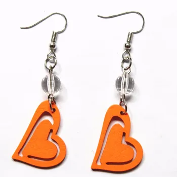 

Wood Love Small Flower Drop Earrings Women Drop Earrings Fashion Jewelry Eardrop Personality Hollow Hoop Earrings