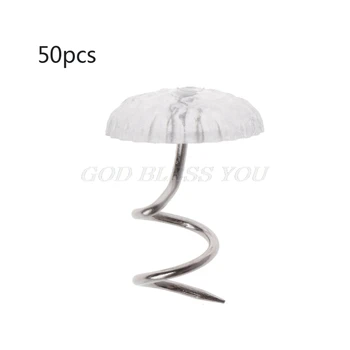 

50PCS Clear Heads Twist Pins Fixed Fastener for Upholstery Blankets Sofa sets decorate repaired New Drop Shipping