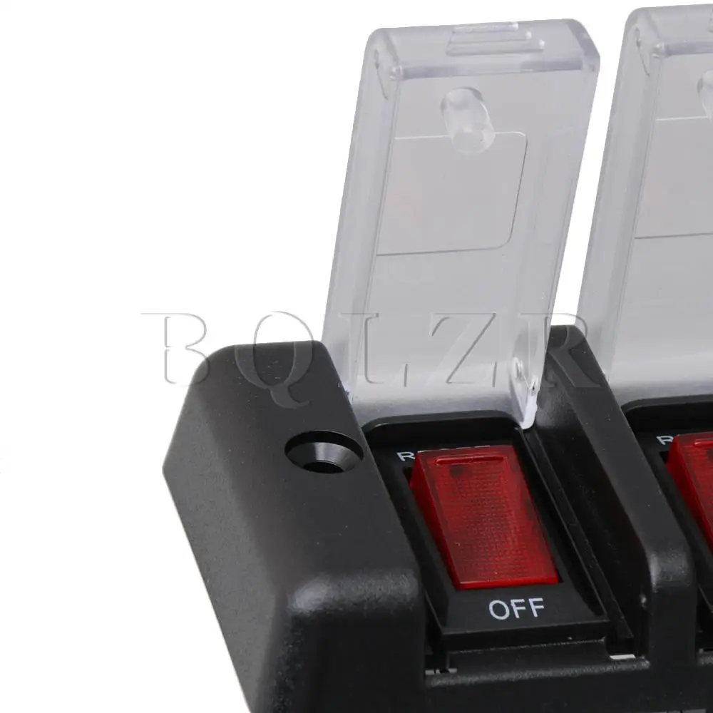 BQLZR 4-Gang DC12V кулисный переключатель Панель выключатель автомобиля морской катер 16A