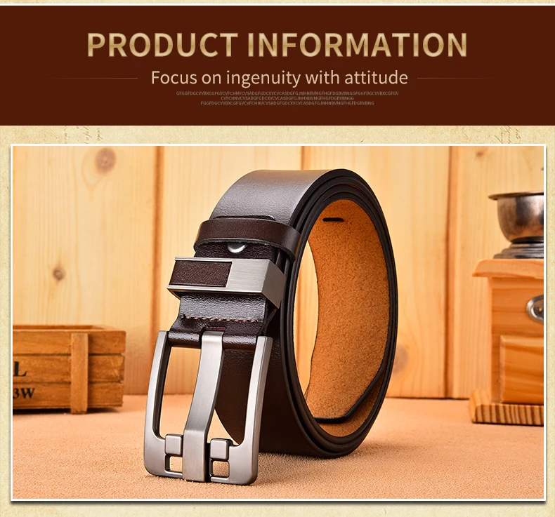 mens brown leather belt [LFMB]Cow Genuine Leather Luxury Strap Male Belts for Men New Large Plus Size100-160cm Vintage Pin Buckle Men Belt High Quality mens braided leather belt