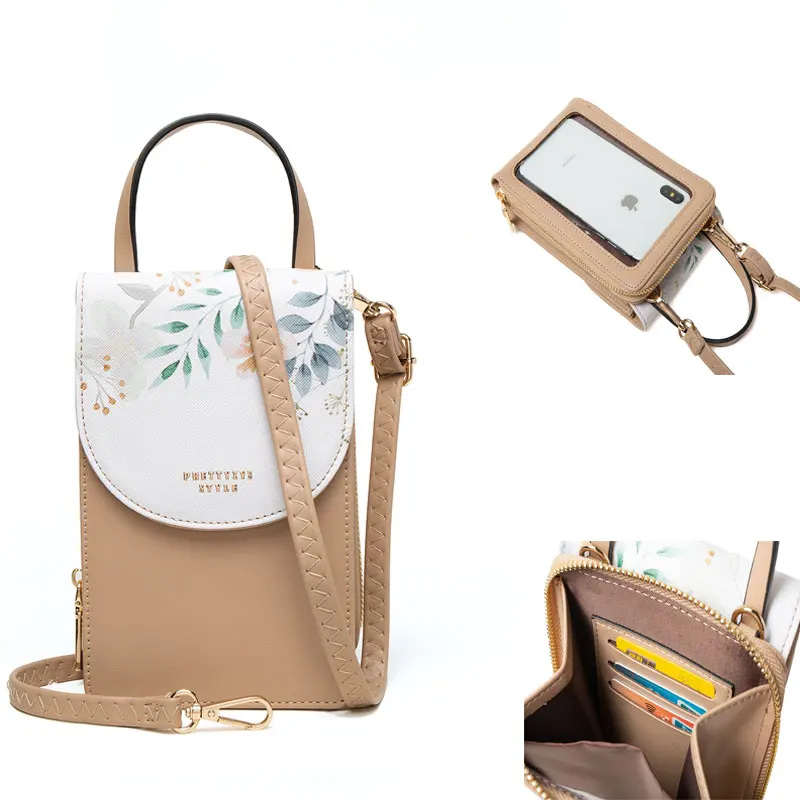 

2022 Prettyzys Small Crossbody Cell Phone Purse for Women, Mini Messenger Shoulder Handbag Wallet with Credit Card Slots