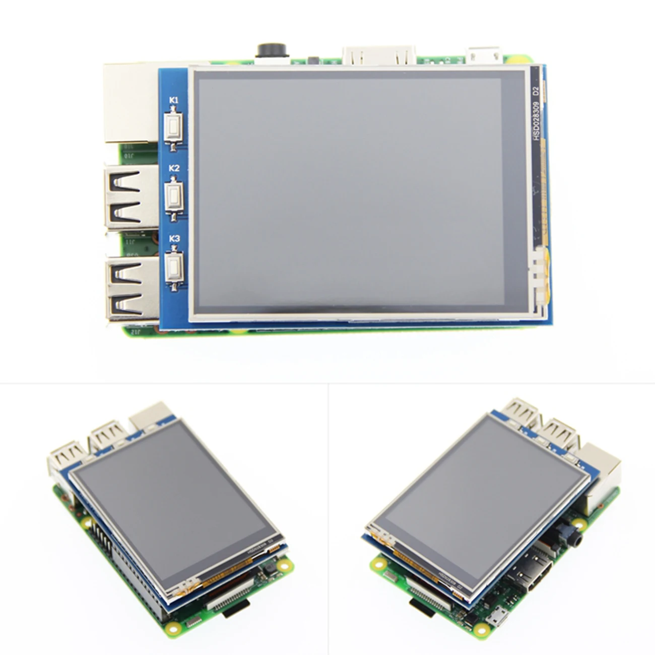 2 8 дюймовый дисплей Raspberry Pi сенсорный экран поддержка дисплея SPI 3B +/4B | Электронные