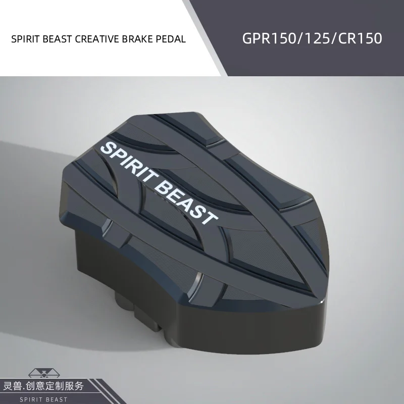 Spirit Beast мотоциклетные задние тормозные подножки педали для Aprilia GPR150 GPR125 CR150 - Цвет: black