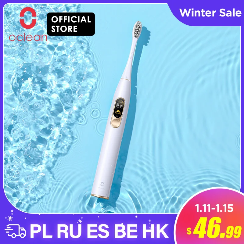 Oclean X Sonic Электрический Зубная щётка IPX7 Водонепроницаемый четырех режимов чистки