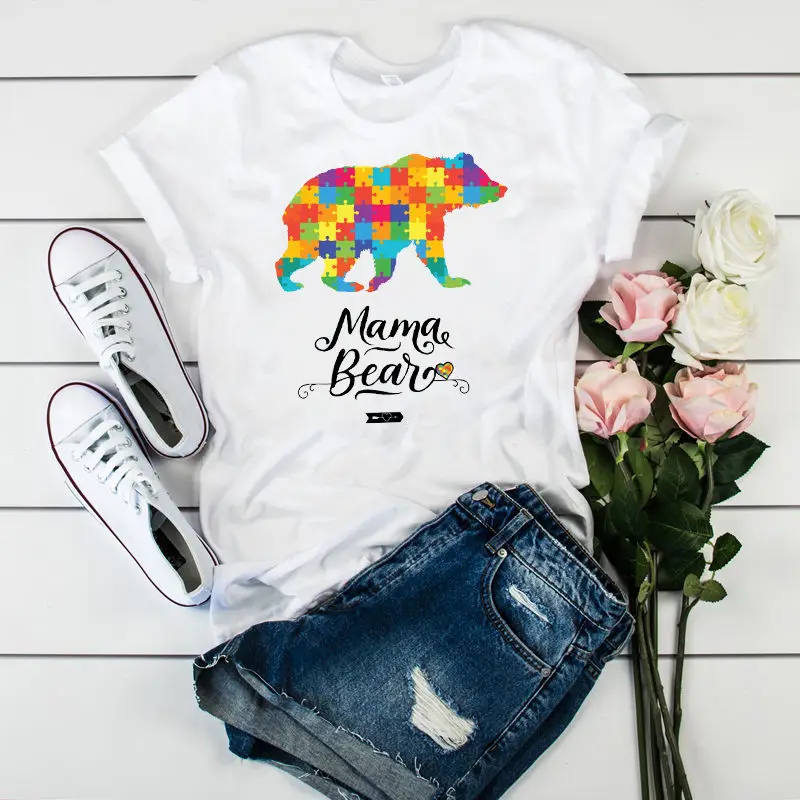 

Summer Women's T-shirt Mom Letter Print Tshirt Women's Clothing Top Harajuku Graphic Ladies White O-neck Oversized T-shirt Femme