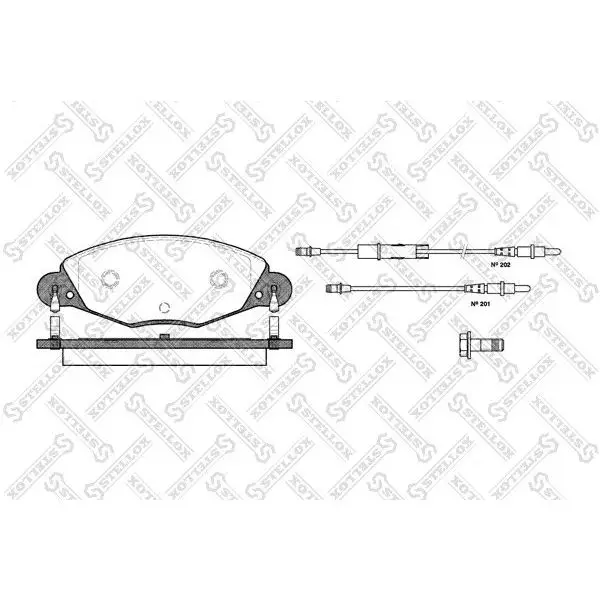 Колодки дисковые п. с антискрип. пластинами\ Citroen C5 2.2HDi/3