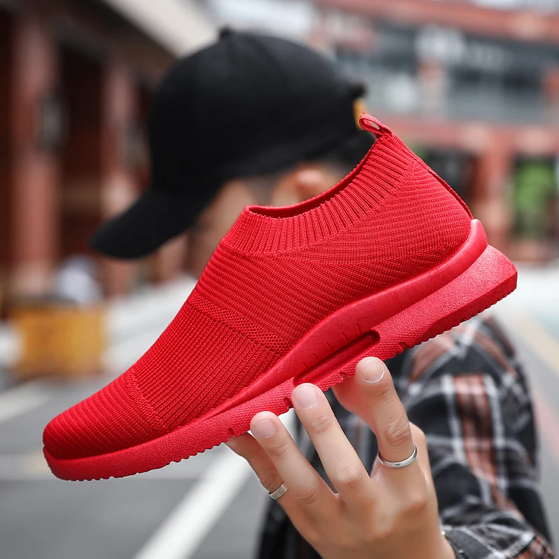 

2021 Breathable Men Tennis Shoes Lightweight Mesh Jogging Sneakers Non-slip Soft Outdoor Walking Tennis Sport Shoes Zapatillas