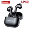 Casque sans fil d'origine Lenovo LP40 TWS écouteurs Bluetooth contrôle tactile casque Sport écouteurs stéréo pour téléphone Android ► Photo 1/6