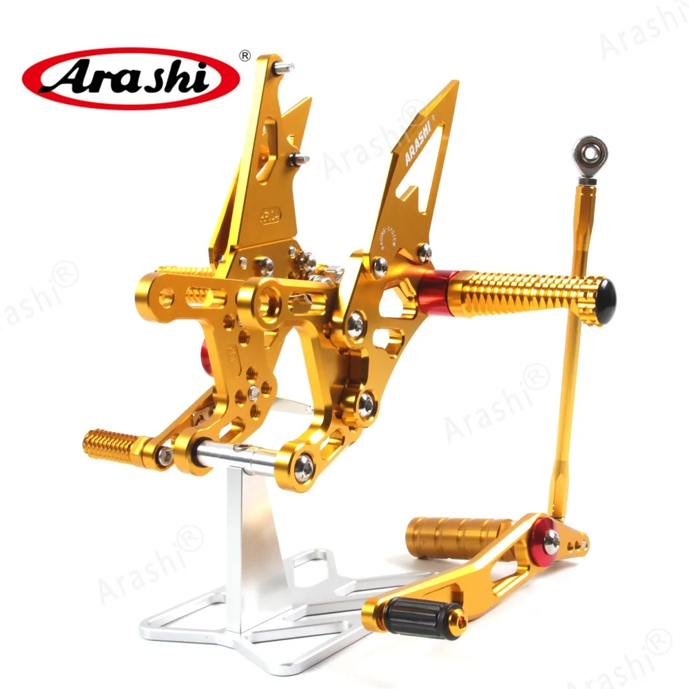 Араши ЧПУ Регулируемые подножки для YAMAHA YZF R1 2009- Rider Rearset подставка для ног для 2010 2011 2012 2013