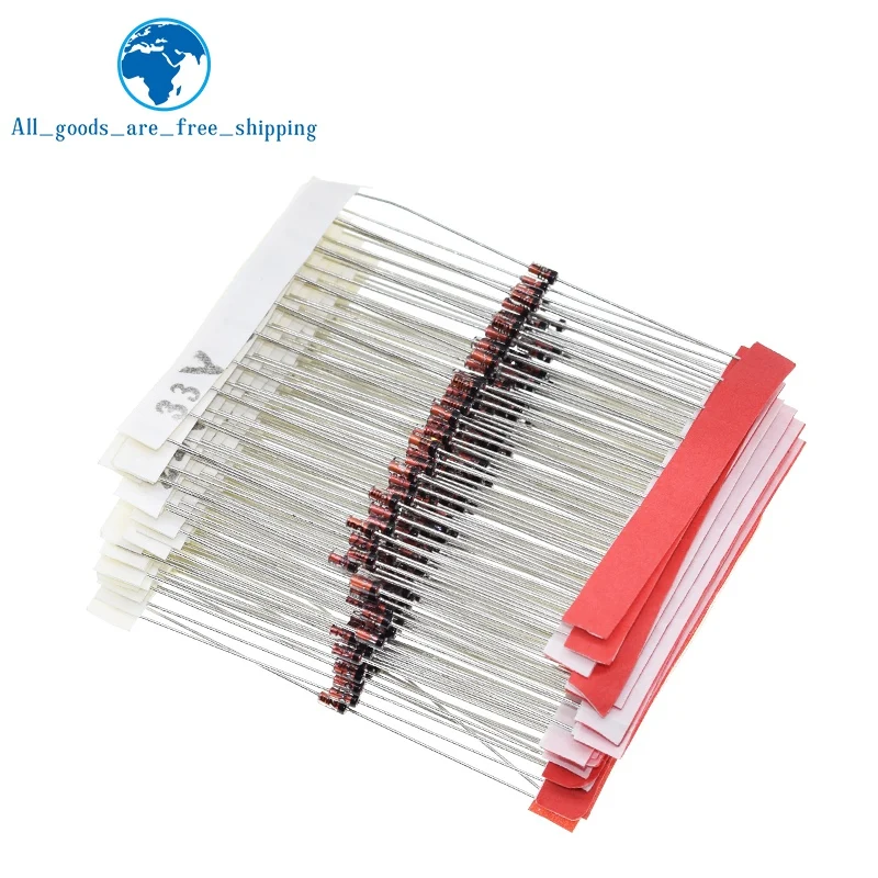 TZT (2V4 bis 33V) 270 Stück, 27 Werte, 1/2W 0,5W Zener-Diode, sortiertes Kit, Sortimentsset, neu – Detail 4