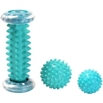 

3Pcs Healthcare Relax Muscle Fitness Spiky Hand Training Physiotherapy Gym Portable Massage Ball Set
