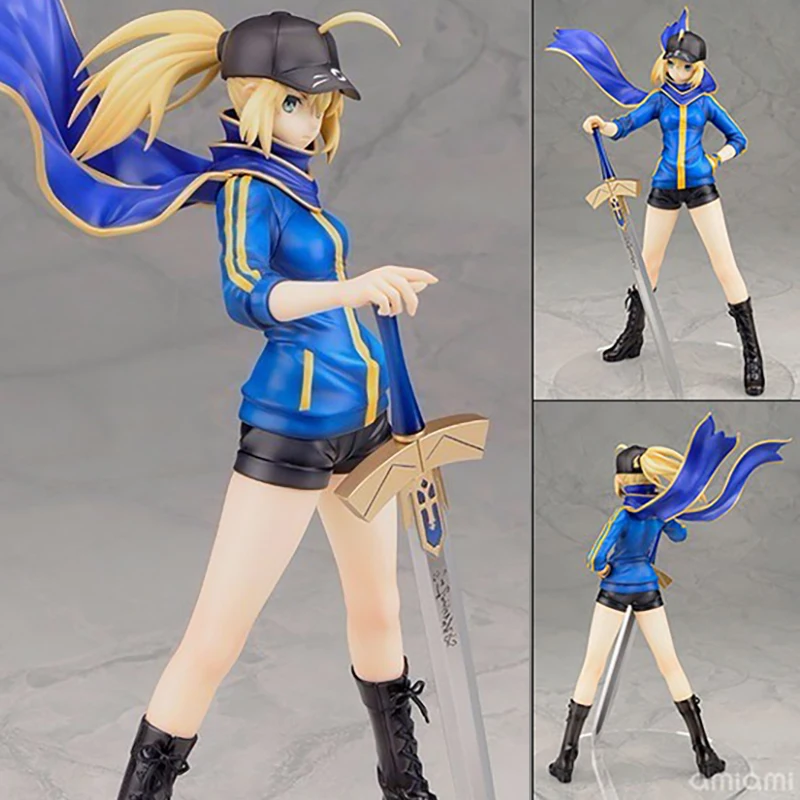 Аниме Fate Zero Figure 23 см Stay Night Saber бейсбольные куртки ПВХ фигурка Коллекционная