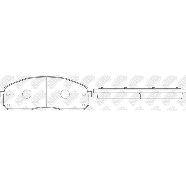 Колодки дисковые передние Kia Bongo III/K3000/K3600 3.0D/3.6D 1