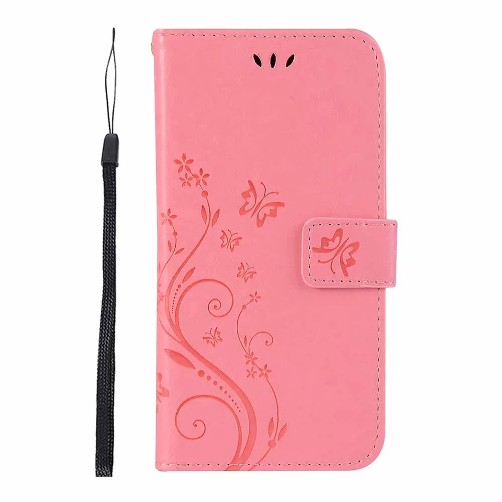 Pink Coque кожаный чехол-книжка с бумажником для huawei P30 Pro P20 P10 плюс P9 Lite mini P8 Lite Y5 II Y5 Y6 Prime чехол Funda - Цвет: Pink