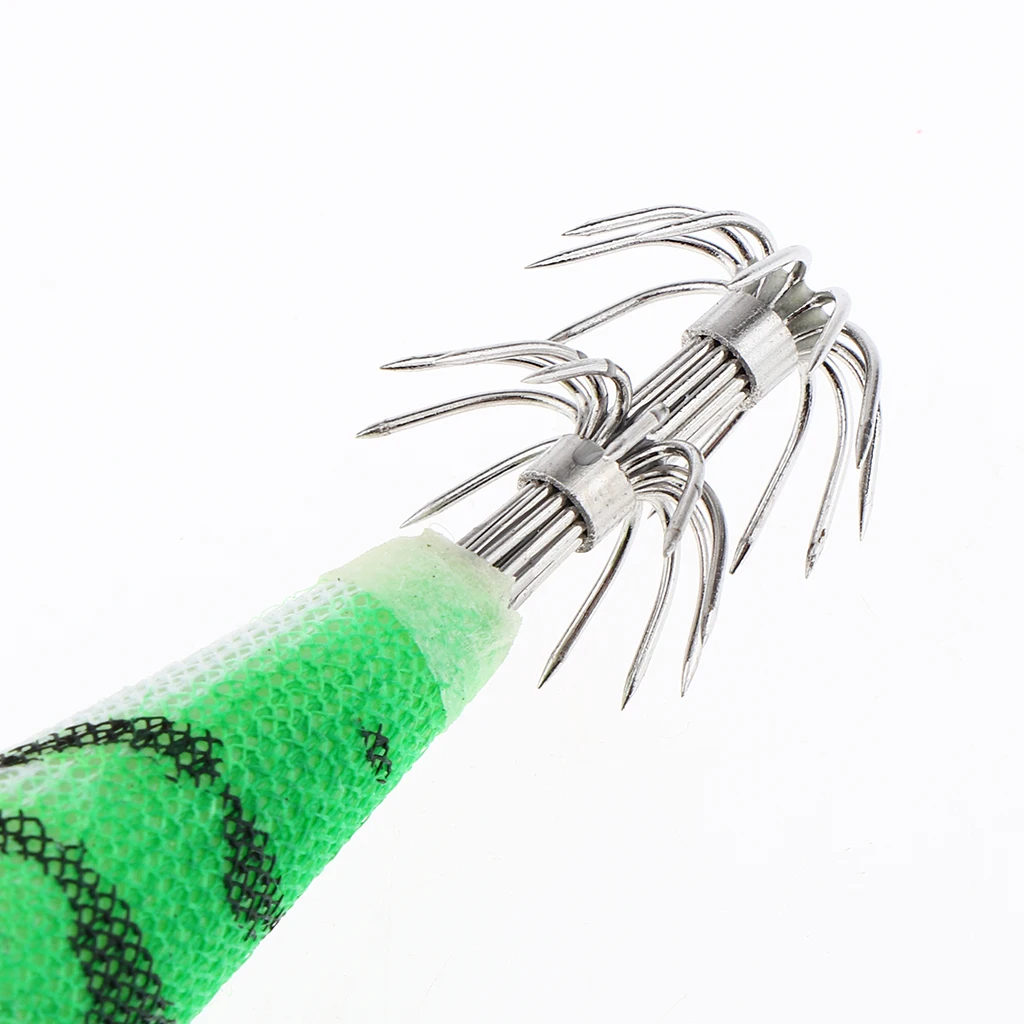 3D Artificial Wood Shrimp Fishing Lures Squid Jigs 11cm Glow Tail Prawn Lures Spinner Hard Baits Fishing Accessories Crankbait