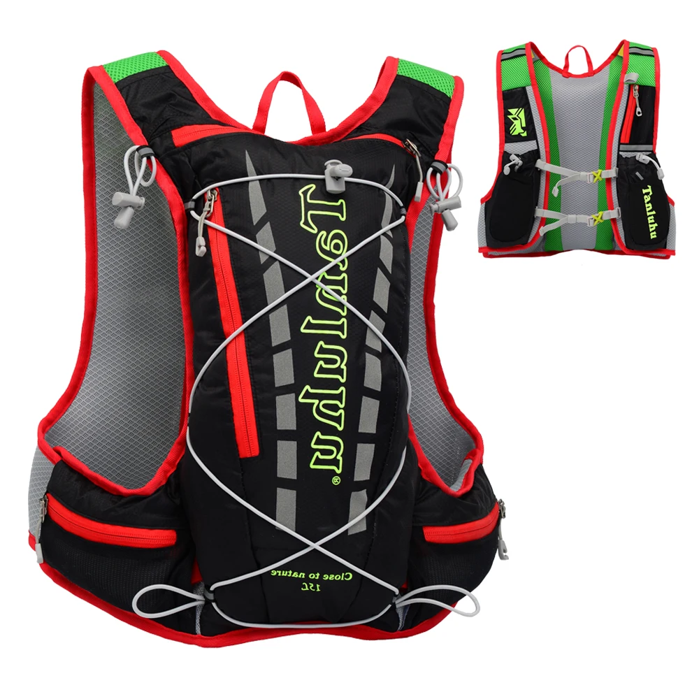 15L Outdoor Marathon Hydration Pack Backpack Reflective Running Hydration Vest for Hiking Cycling Climbing SB0033