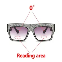 Бренд MINCL, модные квадратные очки для чтения с бриллиантами, мужские бифокальные очки для дальнозоркости, дальнозоркости, солнечные фотохромные очки NX