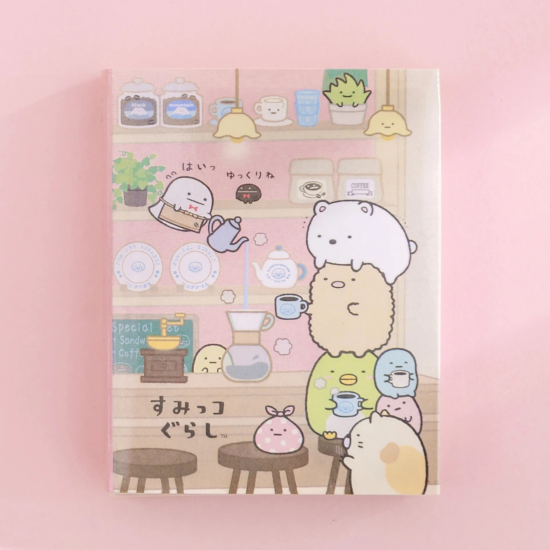Sumikko Gurashi Coffee House 6 Folding Memo Pad Sticky Notes Escolar Papelaria School Supply Bookmark Label - Цвет: 02