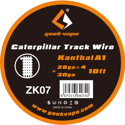 Geekvape лента провода Twist SS плавленый Clapton KA1 SS316L гусеничный нагревательный провод для падения Ремонтопригодный RDA RTA танк