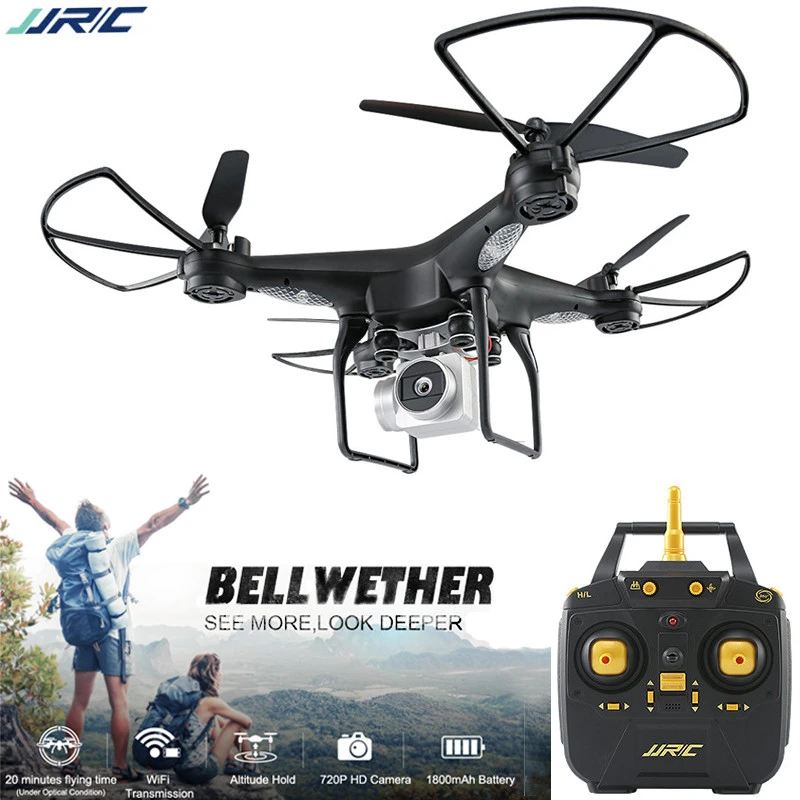 Jjrc H68 Радиоуправляемый Дрон Квадрокоптер Дроны с камерой Hd 720p Wifi Fpv Квадрокоптер удерживающий высоту Безголовый режим Дрон 20 минут время полета