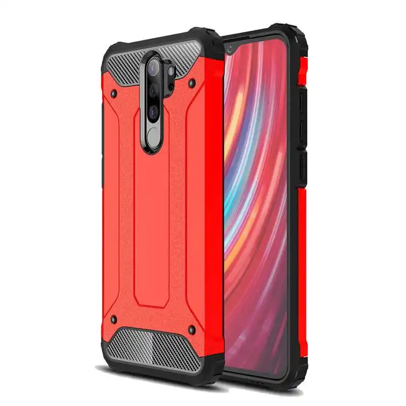 Железная Броня Mokoemi, ударопрочный чехол 6,53 дюйма для Xiaomi Redmi Note 8 Pro, чехол для Xiaomi Redmi Note 8 Pro, чехол для телефона - Цвет: Red