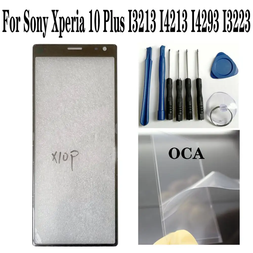

Shyueda 100% New 6.5" For Sony Xperia 10 Plus I3213 I4213 I4293 I3223 Outer Front Screen Glass Lens Replacement