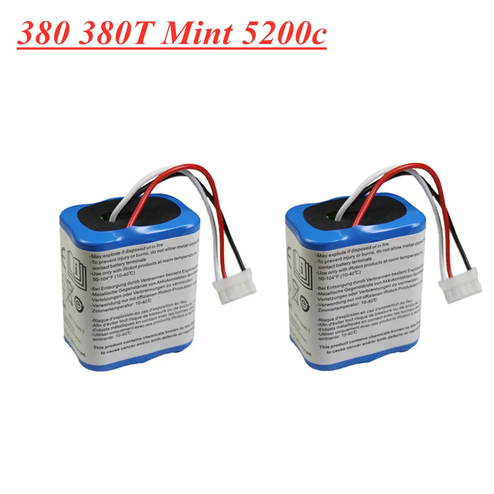 7.2V 2500mAh Ni MH Battery for irobot braava 380T 380 390T Mint 5200