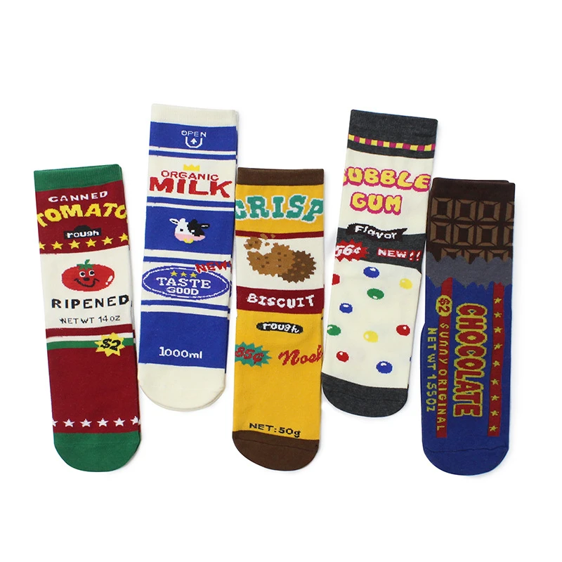

Autumn and Winter Korea Ins Port Wind Socks Net Red with Milk In The Tube Socks Personality Couple Tide Socks Skateboard Socks