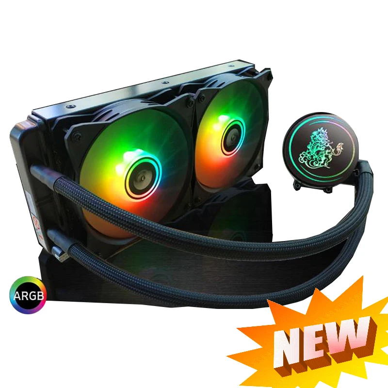 #Special Offers PC Case Water Cooling Computer AURA sync ARGB CPU Fan 120/240 Water Cooler Heatsink Integrated Radiator LGA 1151 2011/AM3+/AM4