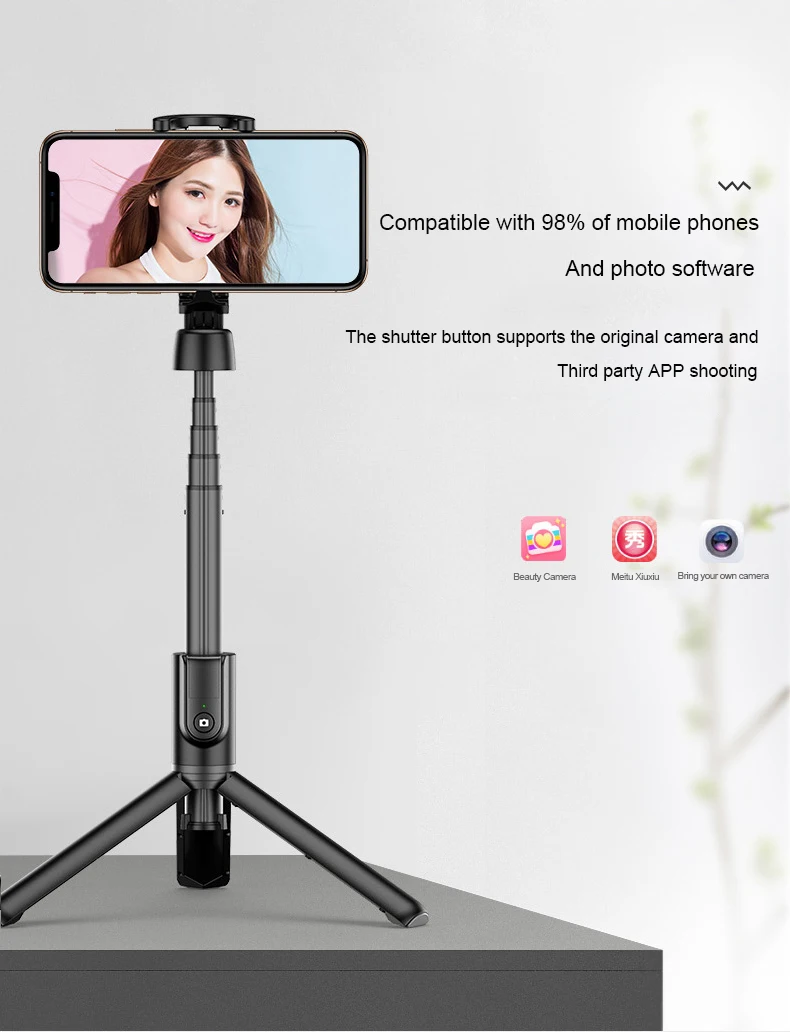 Bluetooth селфи палка 10 м портативный ручной умный Штатив для телефона, фотокамеры с беспроводным пультом дистанционного управления для iPhone samsung huawei