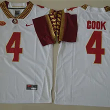 Новое поступление высокое качество Флорида Стэйт семиноулз Dalvin готовить 4-белый Размеры S, M, L, XL, XXL, XXXL, XXXXL, 3XL Джерси