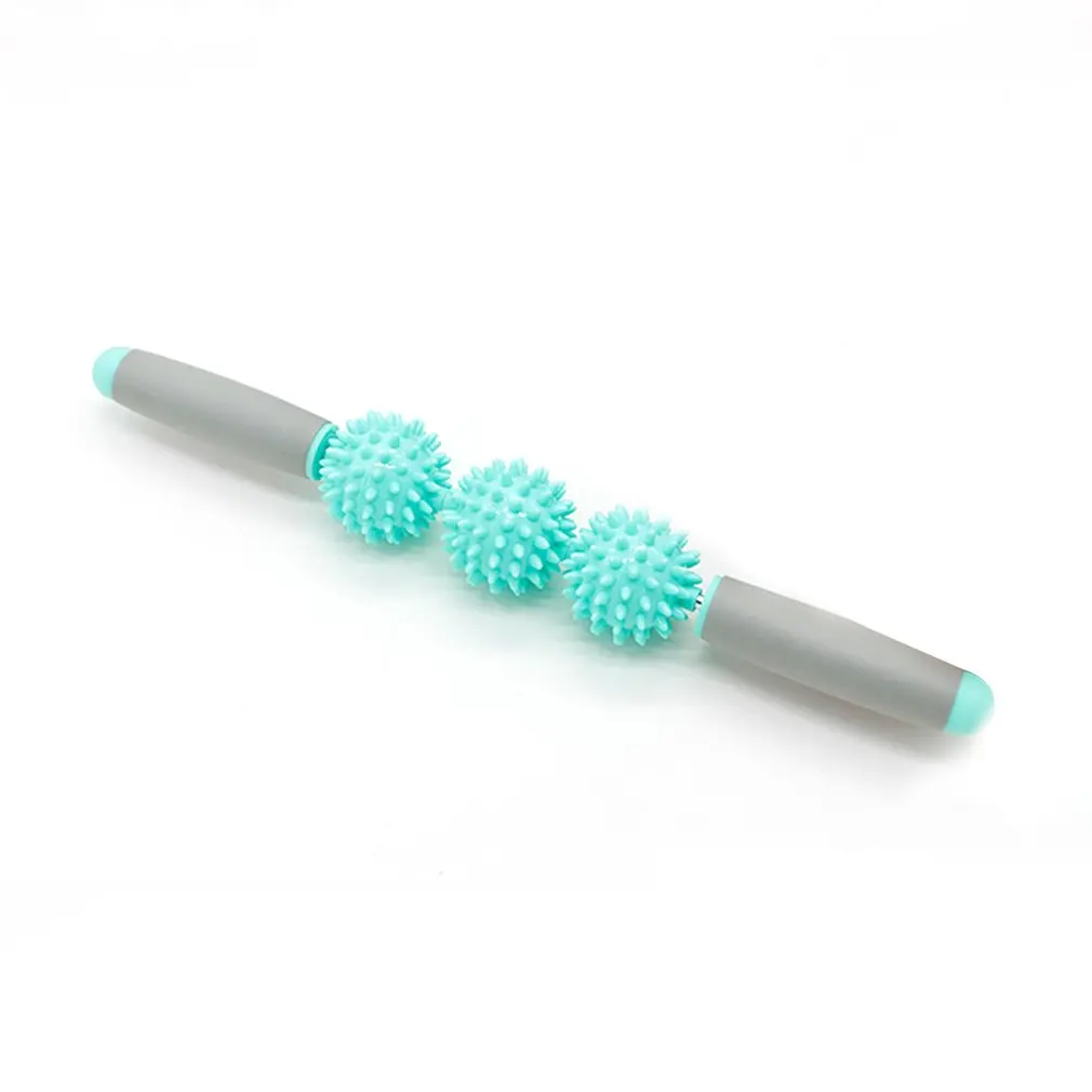 

Portable 3 Balls Gear Massage Rod Muscles Relax Roller Muscle Massage Stick Accessories Deep Muscle Relaxation Massage Shaft