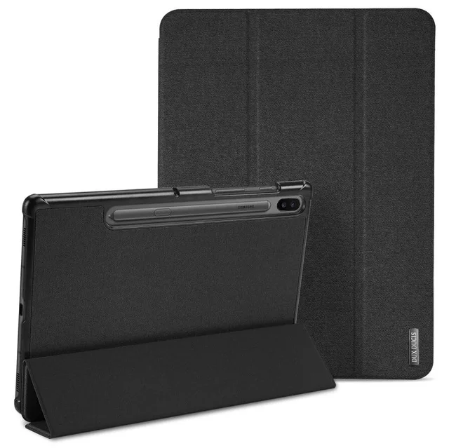 Для samsung Galaxy Tab S6 чехол для планшета откидной Стенд кронштейн Смарт планшет PU кожаный чехол для samsung Tab S6 SM-T860 чехол - Цвет: Черный