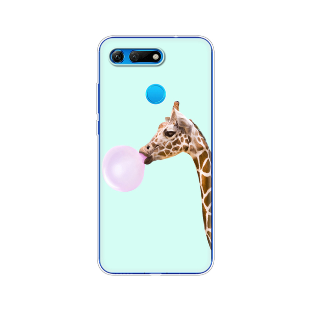 for Huawei Honor View 20 V20 Case TPU Funda Soft Silicone Cover For Honor V20 Capa Cute Animal pattern Silicone Phone