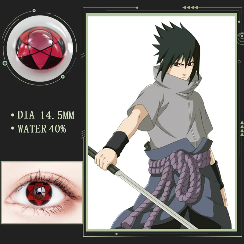 Color Contact Lenses Anime Cosplay Contact Lens Colored Contacts Lenses Kakashi Hughes Rinnegan Sharingan Contact Lenses Contact Lenses Aliexpress