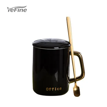 

Coffee Mug With Crown Pattern 360ml Porcelain Drinking Mug