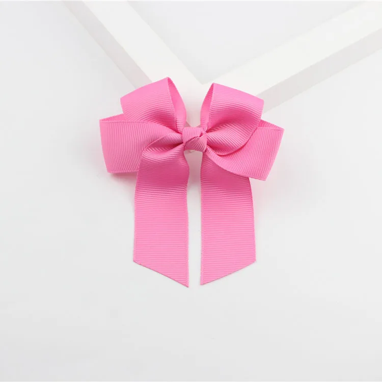 a14 Light Rose 1 шт./лот, детские заколки с бантами для волос, рождественские аксессуары для детей, лента для банта на волосы, заколка с бантом, аксессуары ZYAA1718 - Цвет: a14 Light Rose