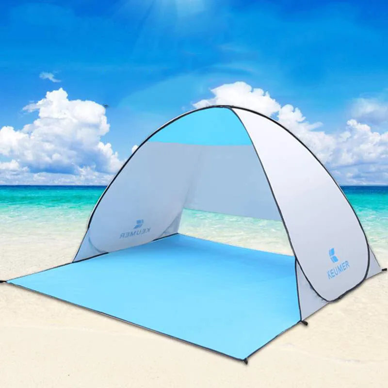 Automatic Beach Tent Shelters Camping UV Protection Pop Up Tent Sun