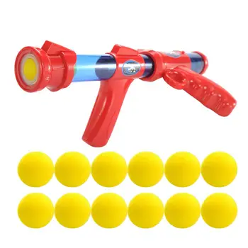 

1 Set Soft Bullet Ball Toy Aerodynamic Shooting Toy Outdoor Interactive Toy Launching Game Supplies with 12 Balls