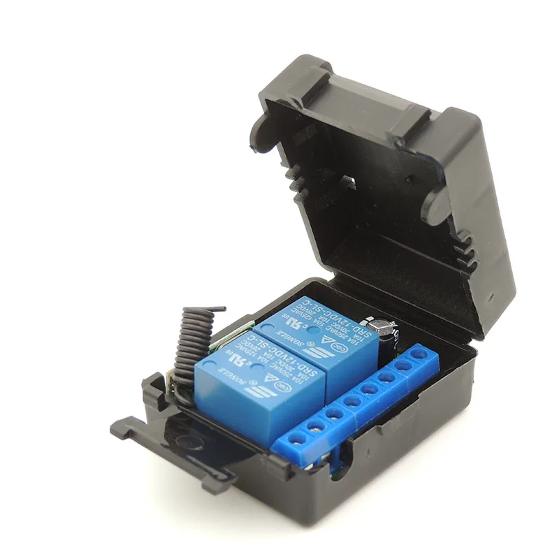 DC12V 10Amp 2 банды rf пульт дистанционного управления беспроводной релейный приемник для дистанционного гаража \ освещения \ электрического управления дверью - Цвет: 1RC