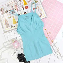 Майка для коррекции фигуры, сексуальный женский летний эластичный пояс на подтяжках, красивая облегающая лифчик с красивой спинкой