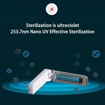 

Portable UV Disinfection Lamp Sterilizer Germicidal Ultraviolet Light Home Use