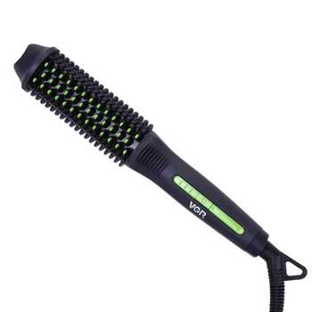 

Vgr V-503 Hair Curler Comb Hair Curler Iron Ceramic Hair Curler Straight Hair for Men and Women Short Hair Big Wave Electric Hai