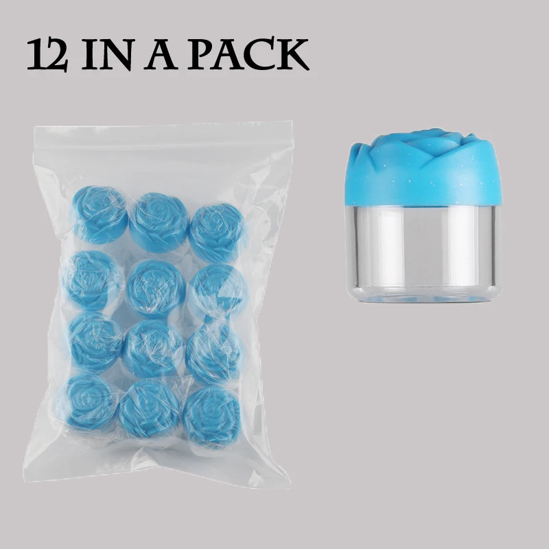 

12Pcs 20g Rose-shaped Caps Face Cream Jars Empty Eye Cream Containers Box Jars Makeup Cream Sample Pots