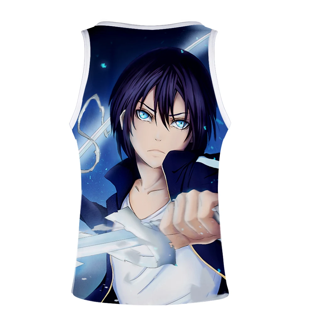 Noragami мультяшный жилет унисекс Топ уличный стиль Мода Лето Без Рукавов бег принт Новинка Топ Роскошный Harajuku Hokage