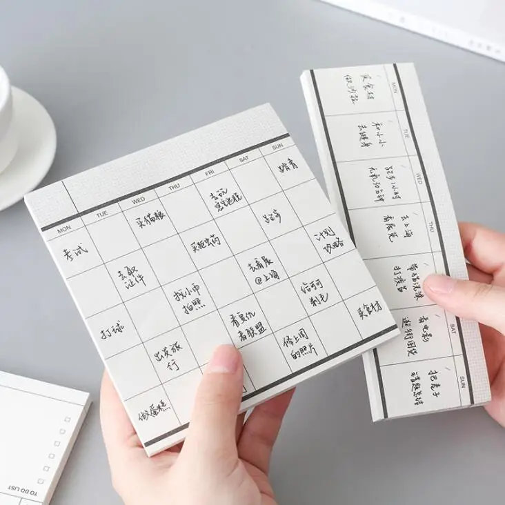 SKYSONIC Classical 50 Sheets Weekly Monthly Planner Memo Pad Notes To Do List Notepad Paperlaria School Office Stationery 2