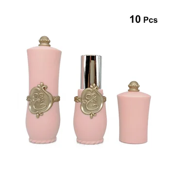 

10pcs Empty Tube Creative Homemade Exquisite Lip Balm Tube Lipstick Tube Lipstick Containers for DIY Handcraft