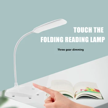 

LED Desk Lamp 3 Modes Touch Clip Eye Protection USB Dimmable Bedside Lamp