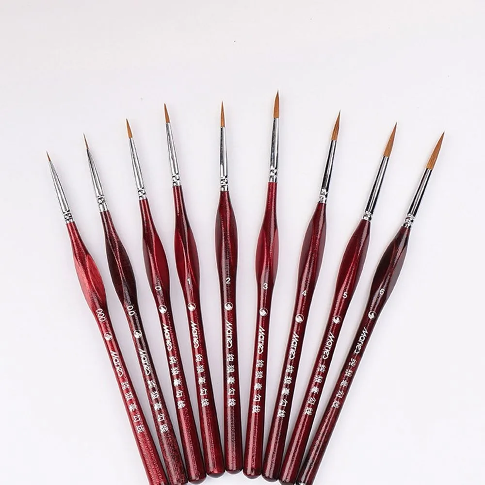 Цельнокроеное платье Краски щетка миниатюрный деталь тонко пишущие Nail Art кисти
