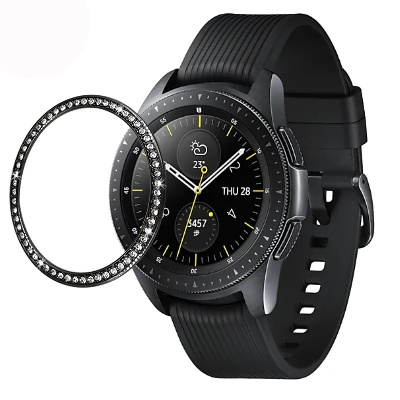EIMO gear s3 рамка для samsung Galaxy Watch 46 мм 42 металлическое кольцо с бриллиантами клеющаяся